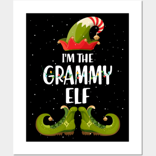 Im The Grammy Elf Shirt Matching Christmas Family Gift Posters and Art